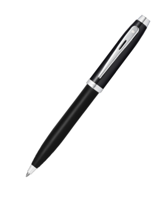 Sheaffer 100 Matte Black Ballpoint Pen With Nickel Plated